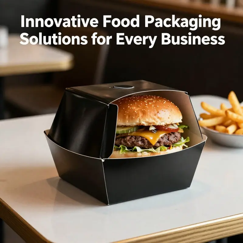 Diverse sizes of brown kraft paper disposable food boxes, perfect for takeout and delivery.