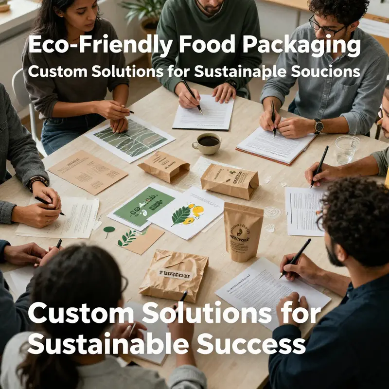 Diverse paper-based packaging solutions accentuated with vibrant designs, emphasizing eco-friendliness.