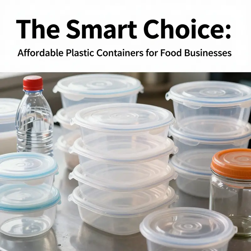 An array of affordable plastic food containers perfect for everyday kitchen storage needs.