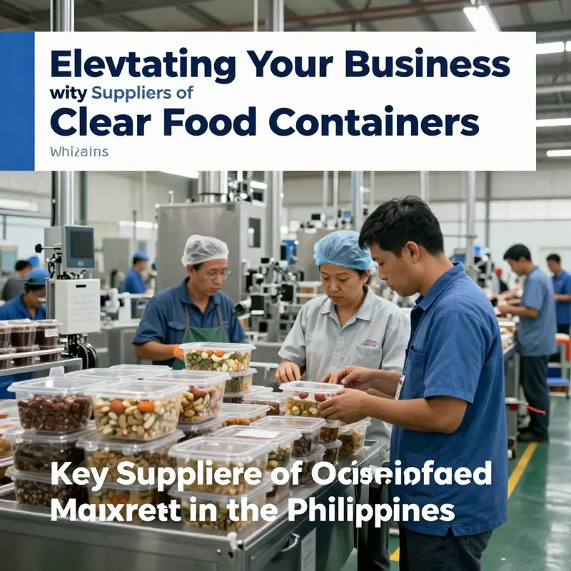 A diverse selection of clear food containers available in the Philippine wholesale market.