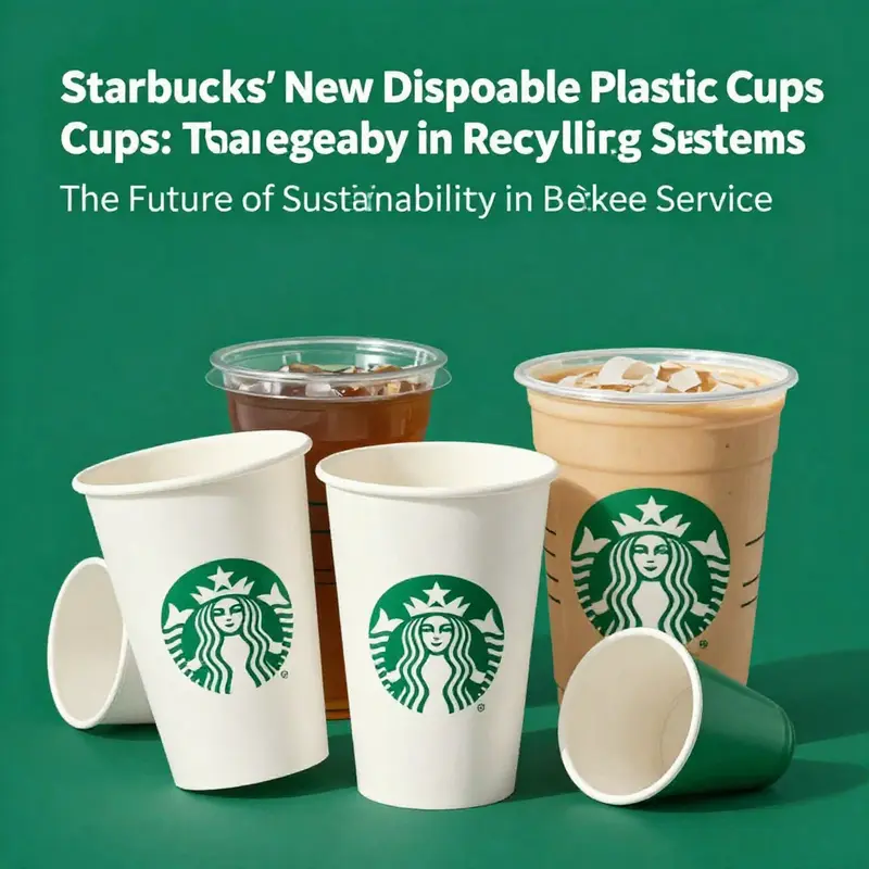 Starbucks promotes reusable options for sustainability while planning to eliminate disposable cups.