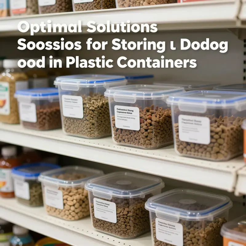 Choosing the right plastic container is vital for preserving the quality of dog food.