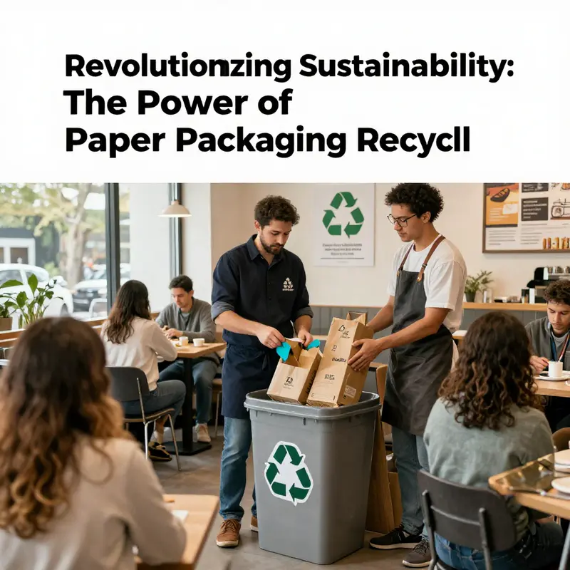 Creative applications of paper packaging recycling in food and beverage sectors.