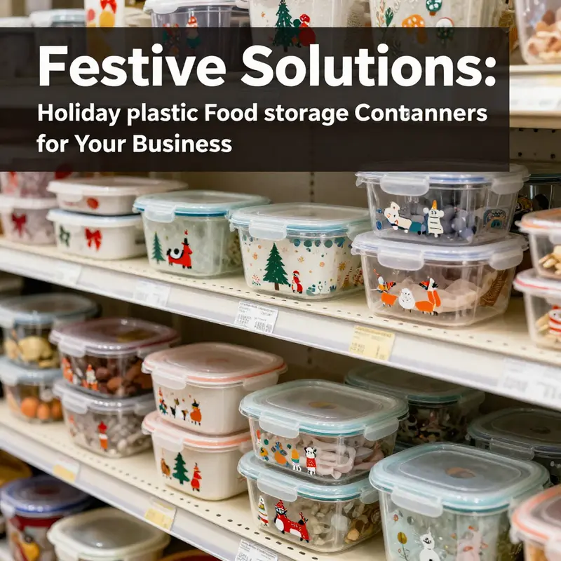The latest design trends in holiday food storage showcase festive aesthetics.