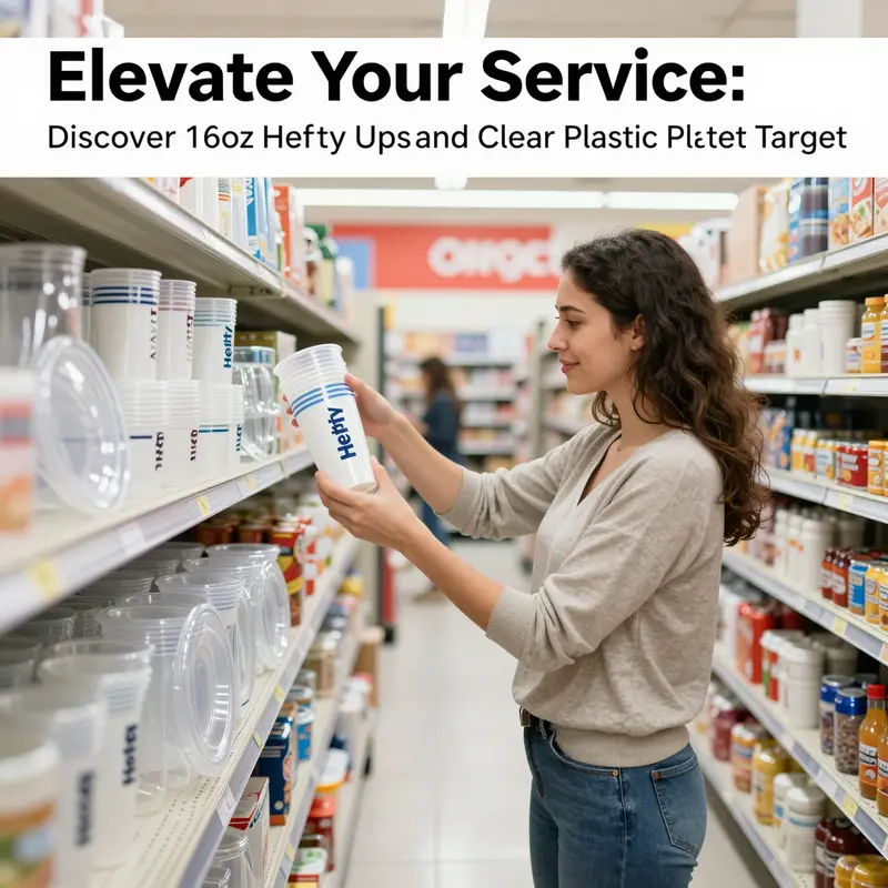 Hefty 16oz cups displayed to showcase clarity and durability.