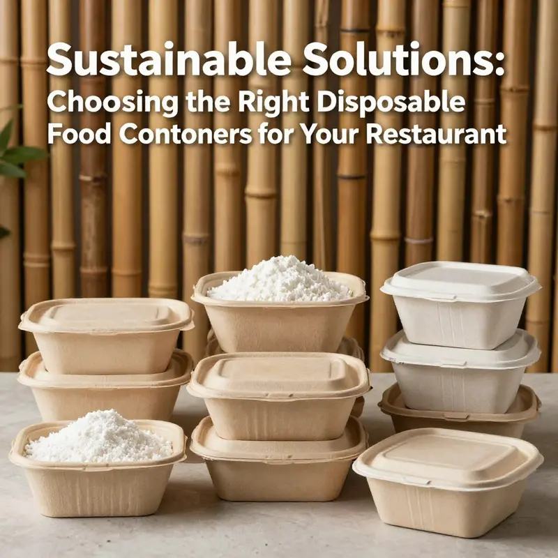 Variety of food-grade paperboard containers showcased with delicious food options.