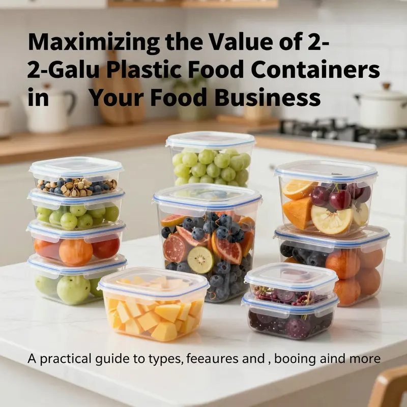 Colorful 2-gallon plastic food containers filled with various ingredients, showcasing their multifunctional use.