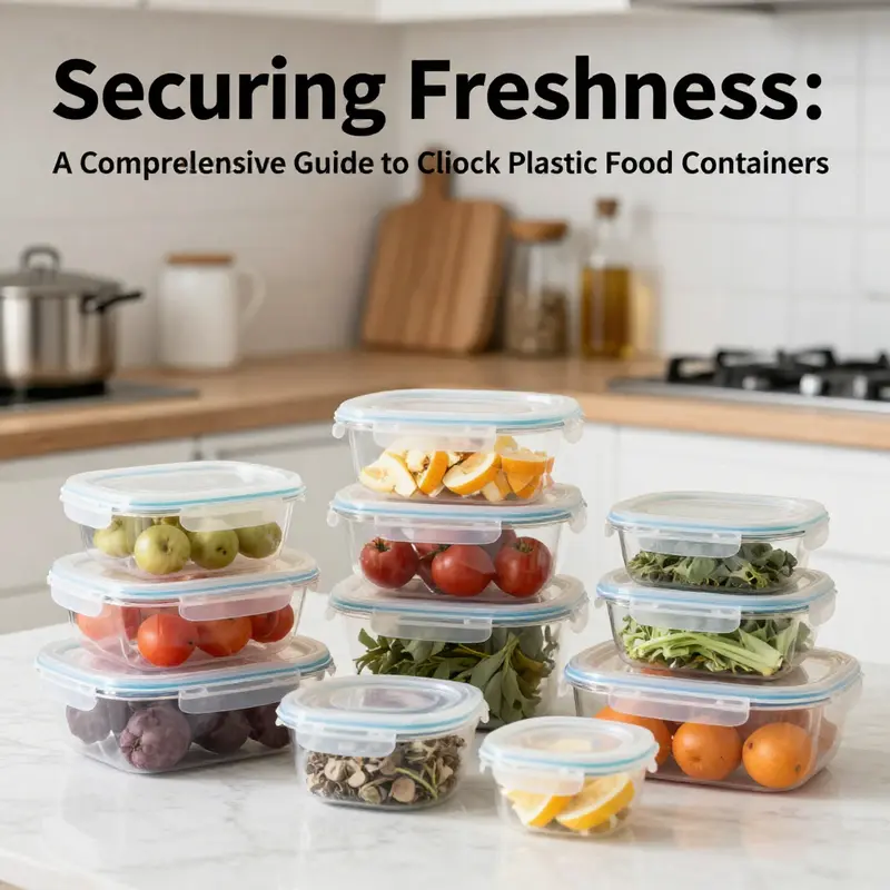 A modern kitchen filled with various sizes of clip lock plastic food containers showcasing their functionality and aesthetic appeal.