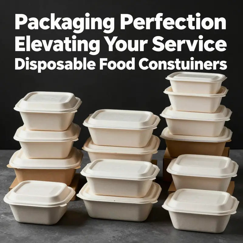 A colorful display of various disposable food containers emphasizing their appeal and functionality.