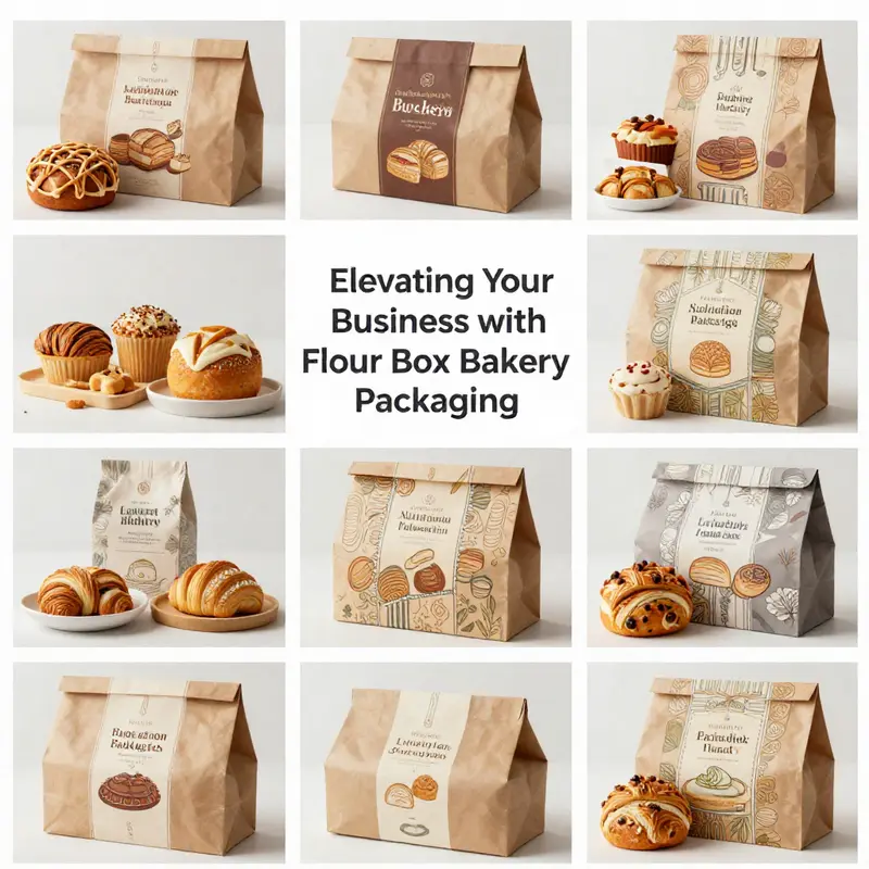 Innovative flour box bakery packaging designs tailored for modern food businesses.