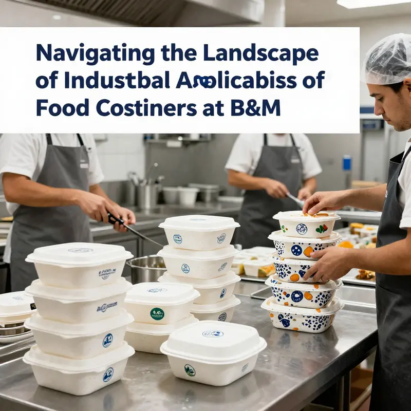 A collection of eco-friendly disposable food containers available at B&M, representing the latest market trends.