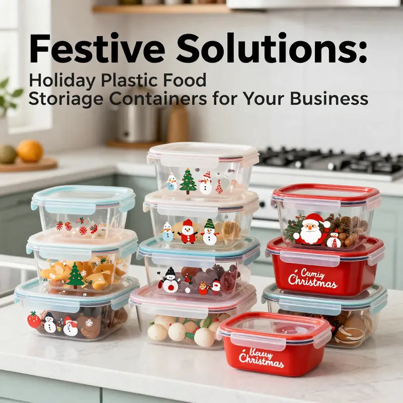 The latest design trends in holiday food storage showcase festive aesthetics.