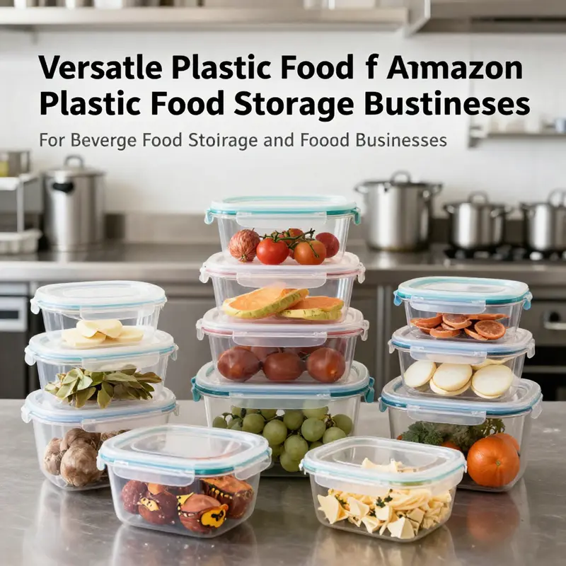 A glimpse into the versatile uses of Amazon’s plastic food storage containers in various food businesses.