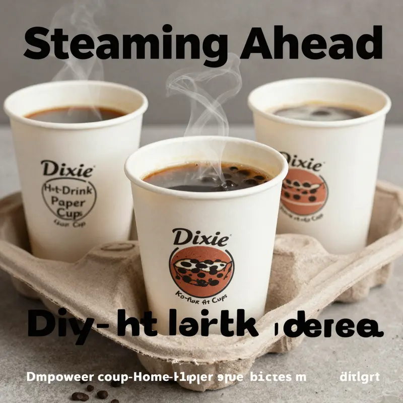 Dixie hot-drink paper cups designed for optimal temperature retention and user-friendly experience.