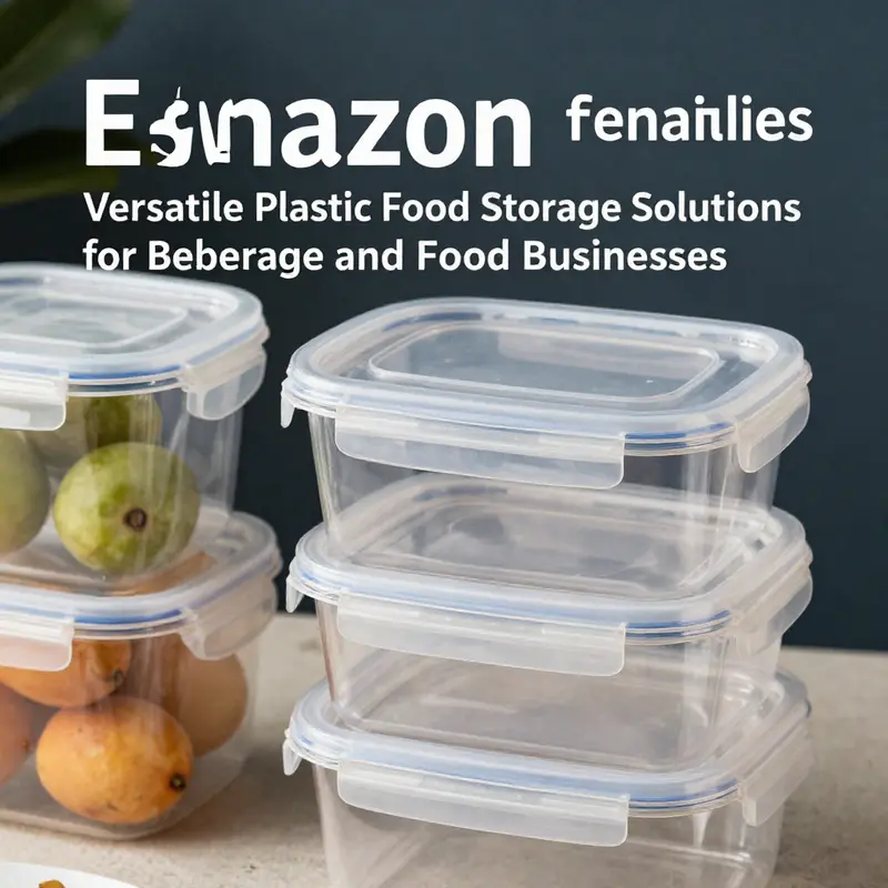 A glimpse into the versatile uses of Amazon’s plastic food storage containers in various food businesses.