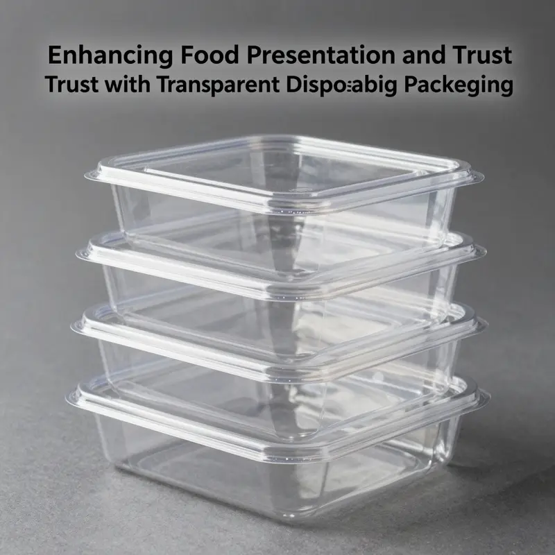 Transparent packaging allows consumers to see the quality and freshness of the food, enhancing their trust.