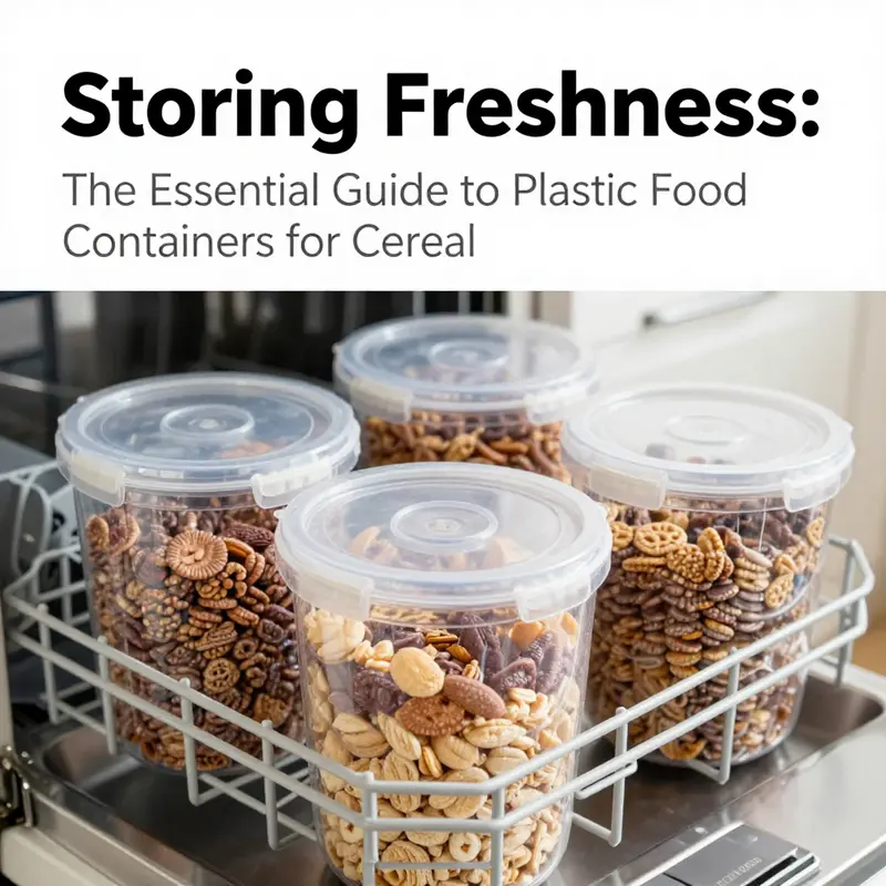A variety of BPA-free cereal storage containers to ensure safe food storage.