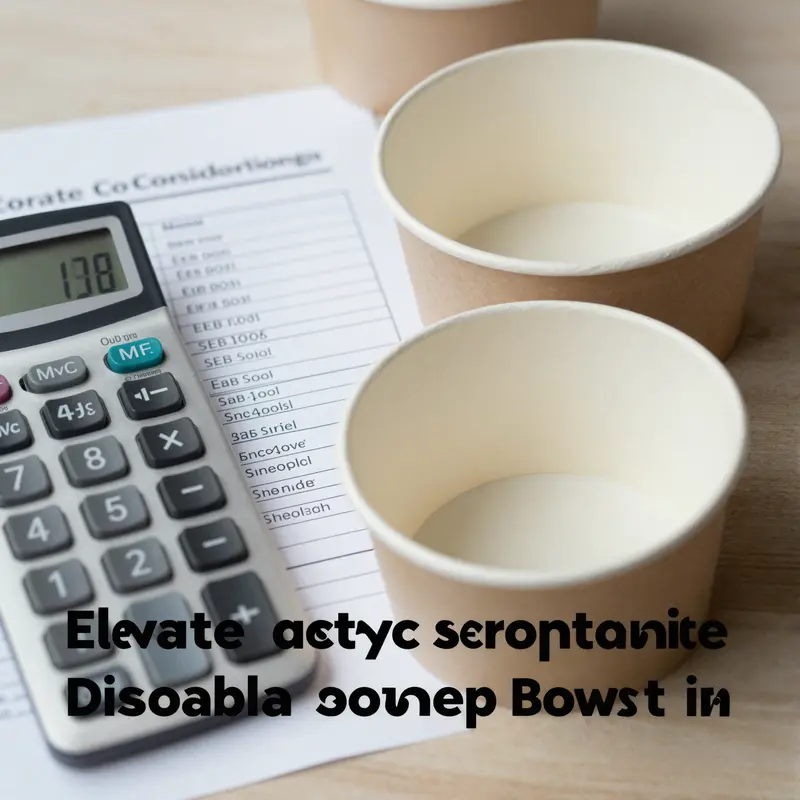 A selection of disposable paper soup bowls highlighting their variety in size, color, and features.