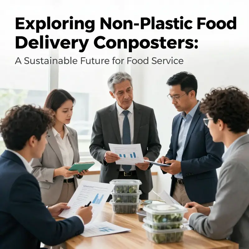 Non-plastic food containers filled with healthy meals, representing safer food choices.