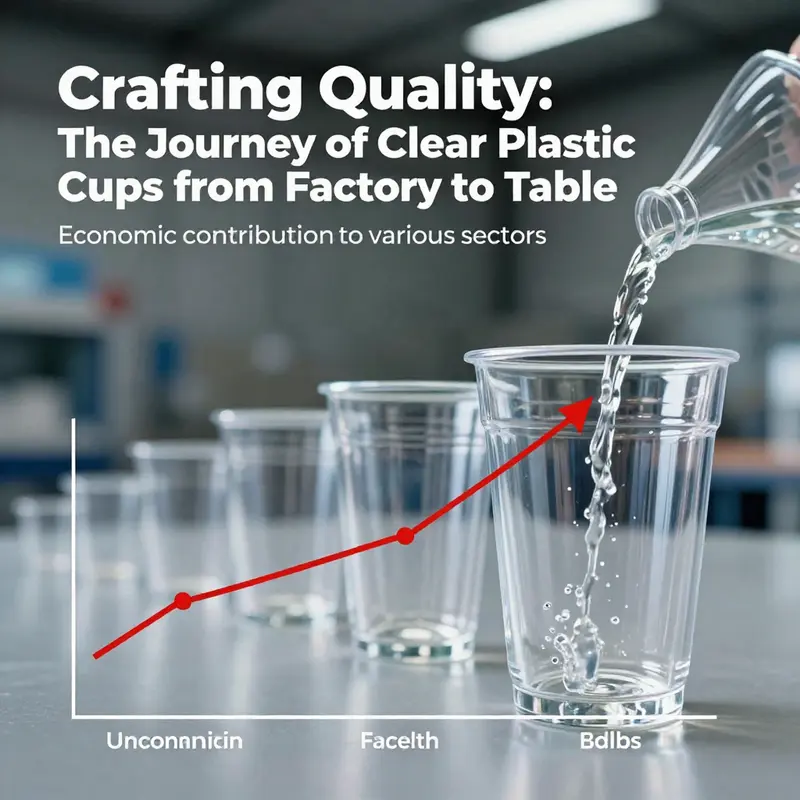 A glimpse into the manufacturing processes that produce high-quality clear plastic cups.