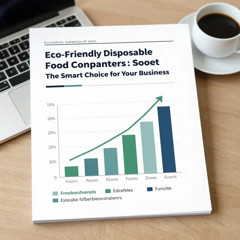 Eco-friendly disposable food containers showcasing sustainable materials in a natural setting.