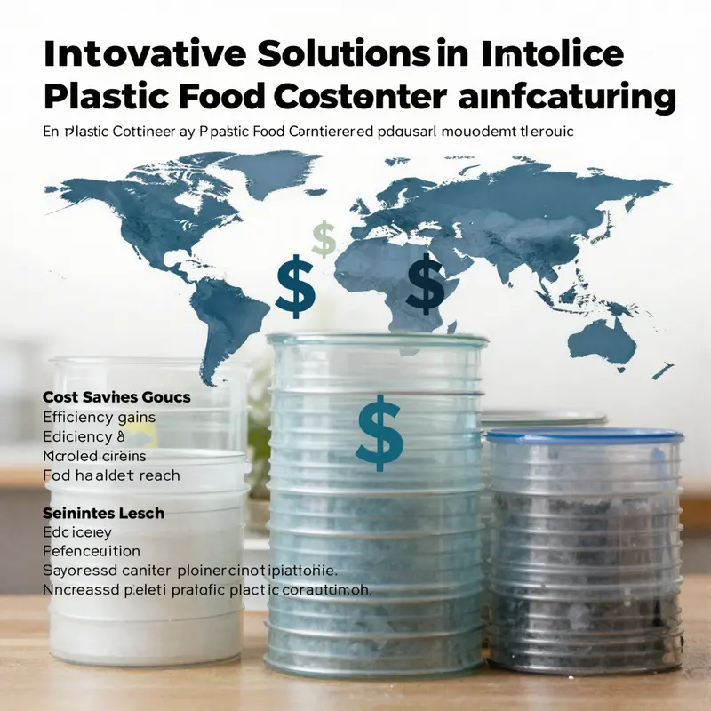 A state-of-the-art plastic container manufacturing facility emphasizing technological advancements.