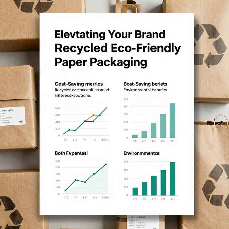 Innovative designs of recycled eco-friendly paper packaging showcasing versatility in branding and functionality.