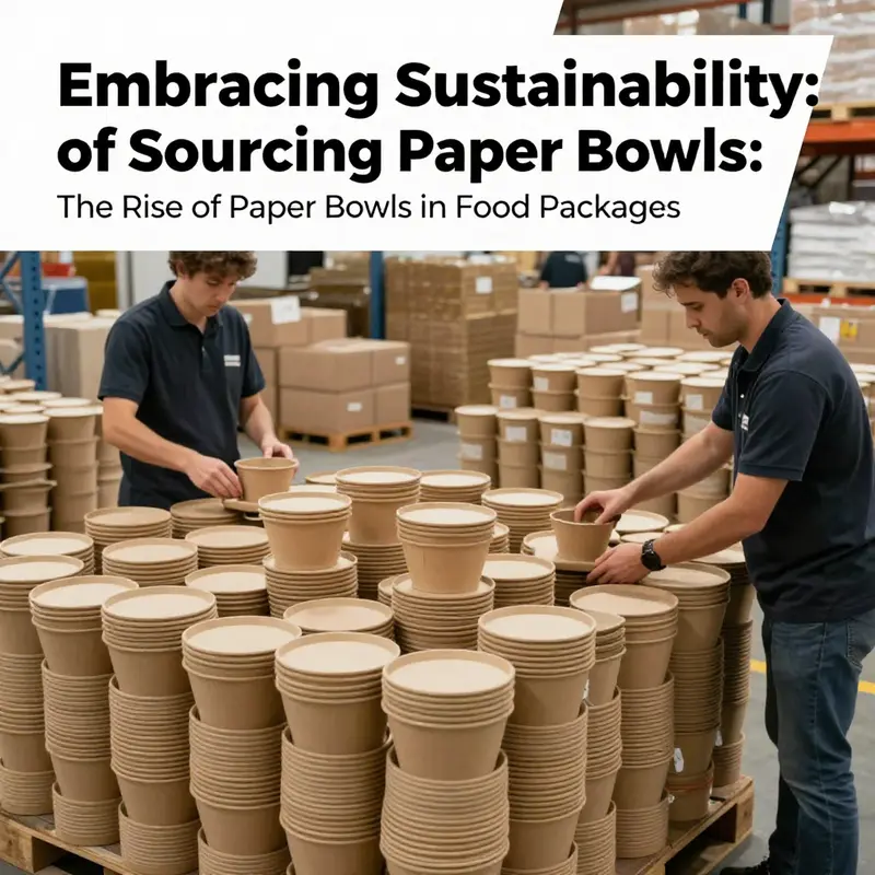 Sustainable paper bowls made from renewable materials, showcasing their eco-friendly design.