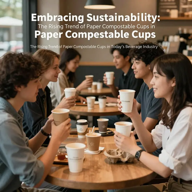 Innovative paper compostable cup designed for modern beverages like bubble tea.