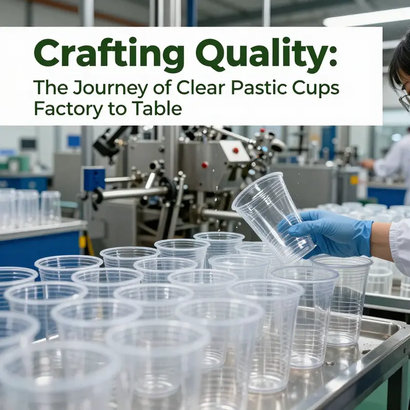 A glimpse into the manufacturing processes that produce high-quality clear plastic cups.
