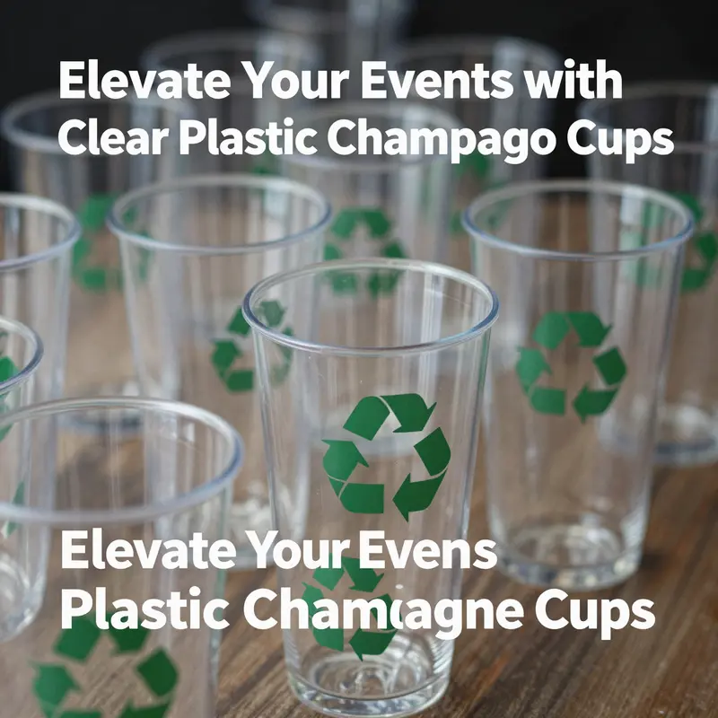 The refined design of clear plastic champagne cups exemplifies both elegance and practicality for various events.