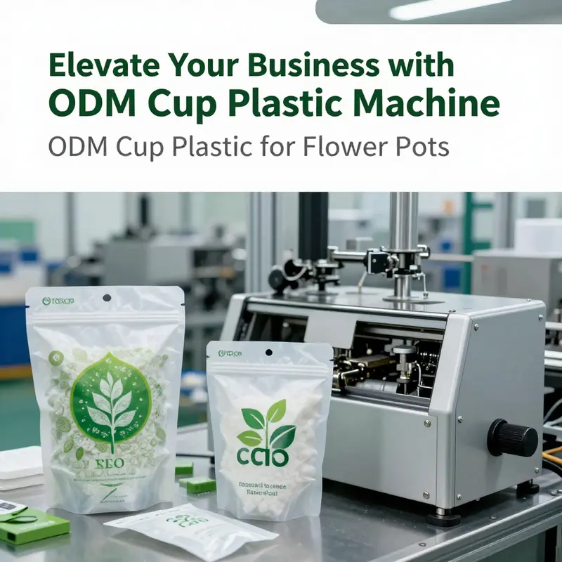 Illustration of the ODM Cup Plastic Machine demonstrating its technical features and capabilities.
