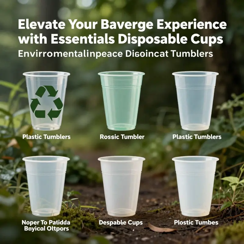 A variety of essentials disposable plastic tumblers for every occasion.