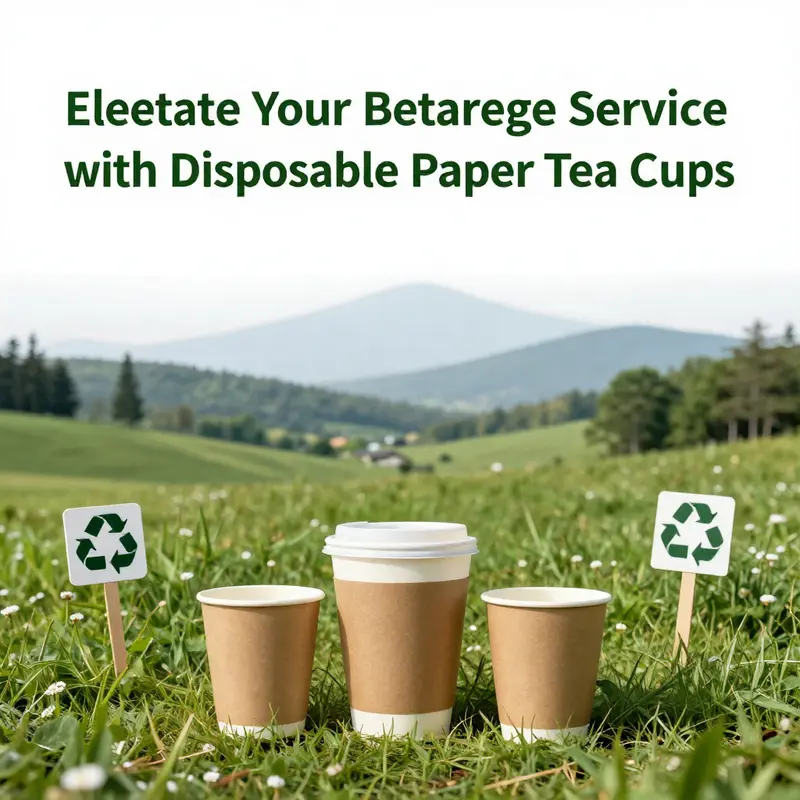 Customers savoring their beverages in stylish disposable paper tea cups with handles.