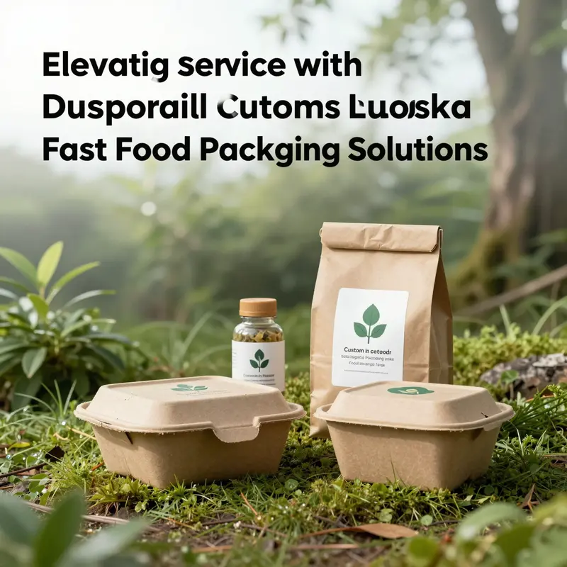 Innovative designs in custom fast food packaging highlight modern technological advancements.