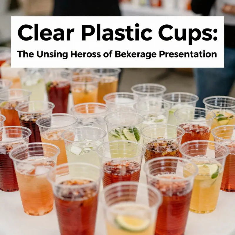 Explore the construction and properties of clear plastic cups that make them ideal for beverage service.