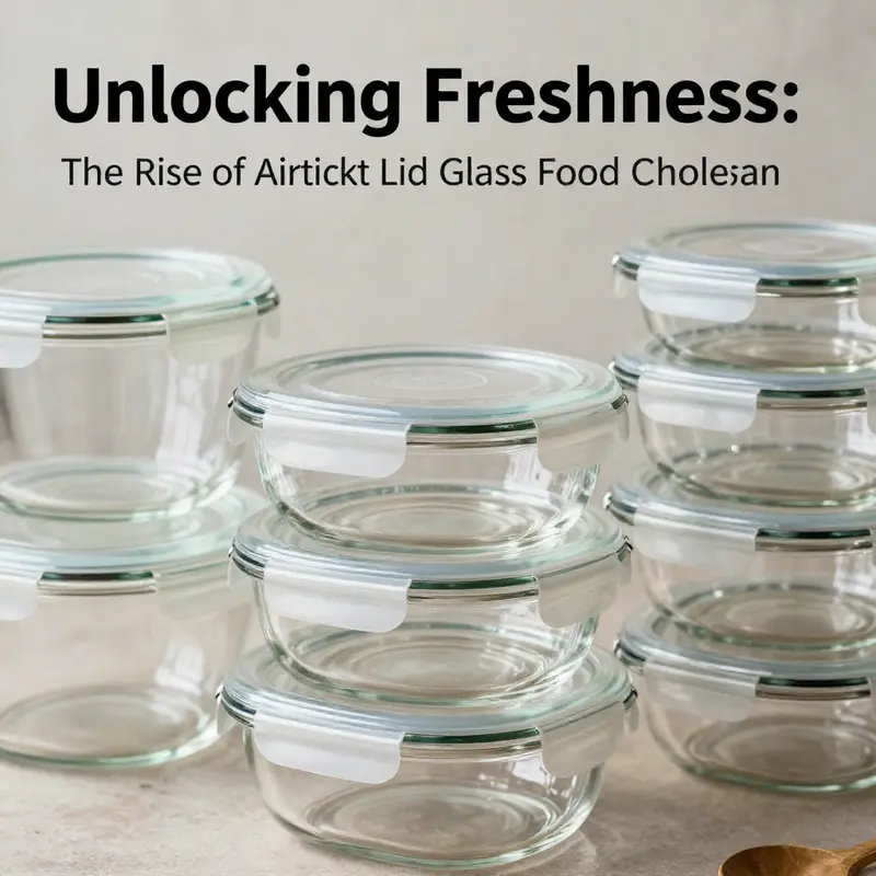 A visual representation of the bustling market dynamics surrounding airtight lid glass food containers.