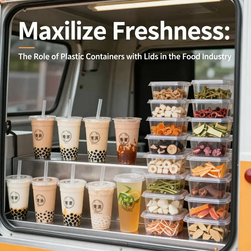 A diverse selection of plastic containers with lids for various food storage needs.
