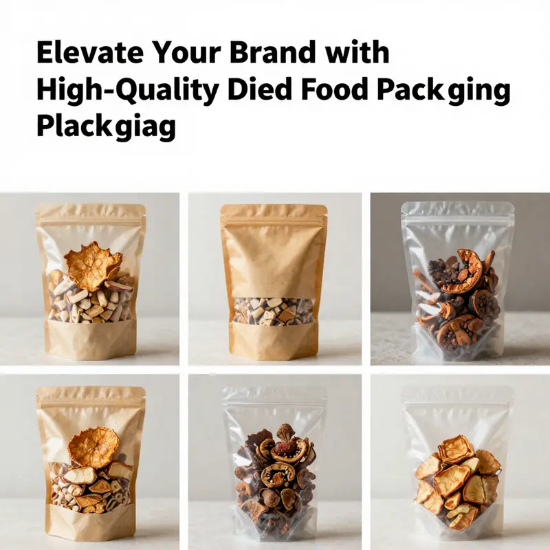 A variety of high-barrier packaging solutions designed for dried foods, ensuring lasting freshness.