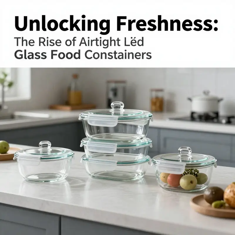 A visual representation of the bustling market dynamics surrounding airtight lid glass food containers.