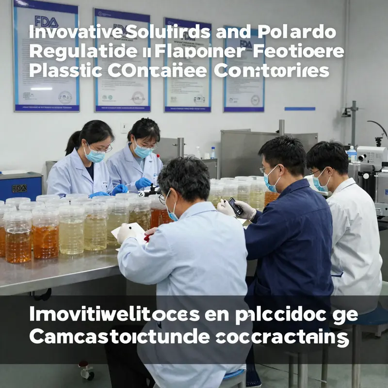 A state-of-the-art plastic container manufacturing facility emphasizing technological advancements.