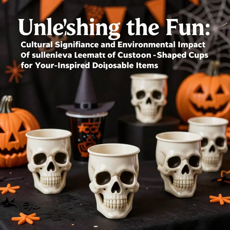 Vibrant bubble tea shop showcasing the unique appeal of custom skull-shaped cups.