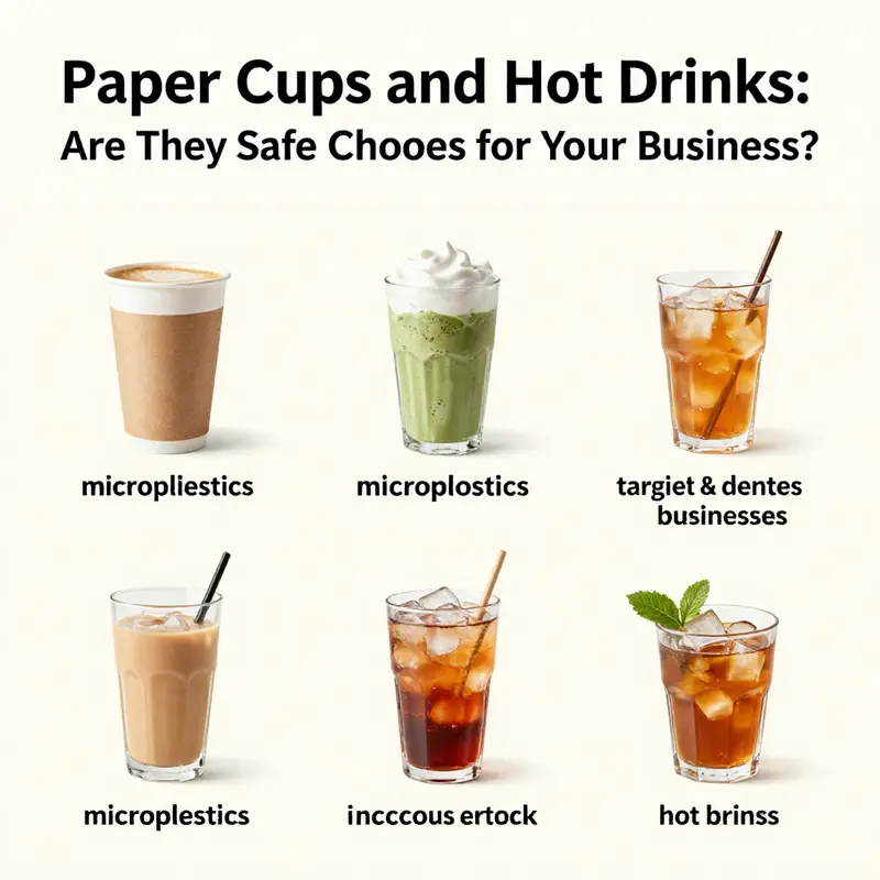 Hot coffee being poured into a polyethylene-coated paper cup, showcasing a potential risk of microplastics.