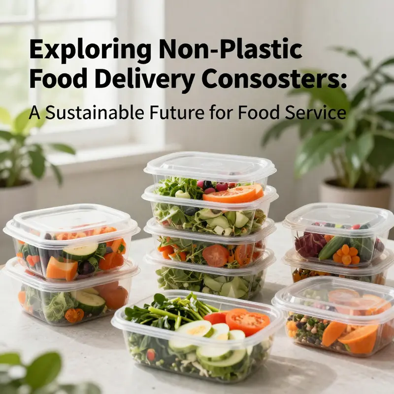 Non-plastic food containers filled with healthy meals, representing safer food choices.