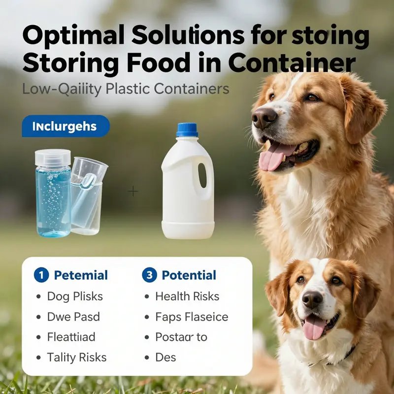 Choosing the right plastic container is vital for preserving the quality of dog food.