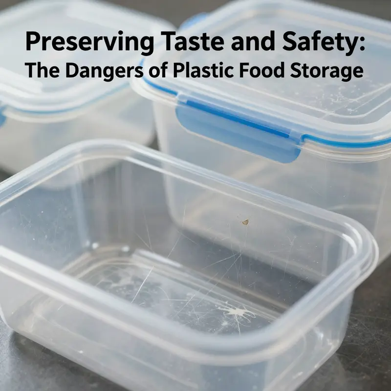 Illustration of how chemicals leach from plastic containers into food, increasing awareness among food businesses.