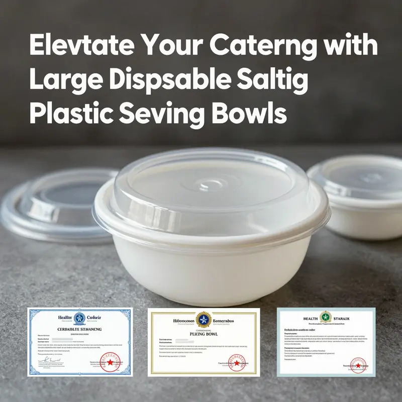 Innovative designs in disposable plastic serving bowls enhance catering versatility.