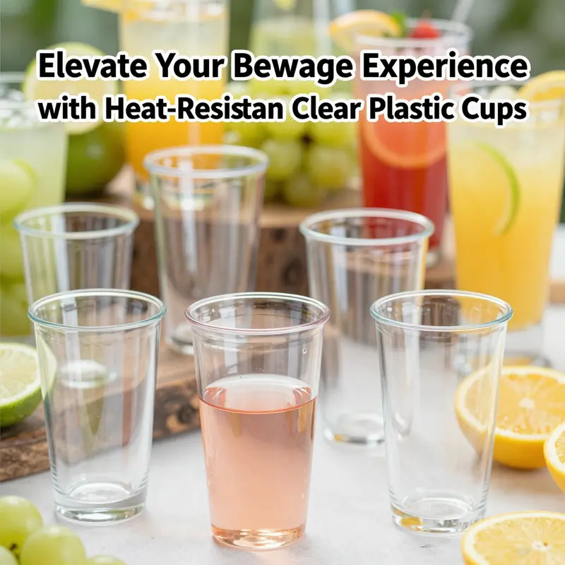 Polypropylene cups demonstrating excellent clarity and thermal stability for hot beverages.