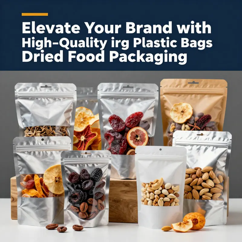 A variety of high-barrier packaging solutions designed for dried foods, ensuring lasting freshness.