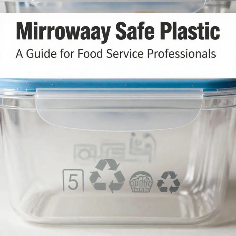 A variety of plastic containers, some marked microwave-safe, indicating the importance of labeling.
